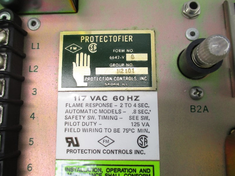 PROTECTION CONTROLS 6642-VB 117VAC 2-4S NSNP