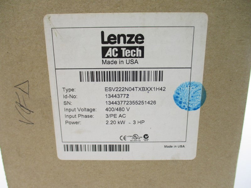 LENZE ESV222N04TXBXX1H42 13443772 400/480V 6.1/5.4A NSMP