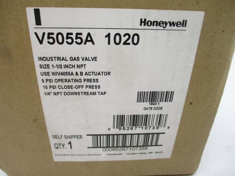 HONEYWELL V5055A1020 5-15PSI 1-1/2" NSMP