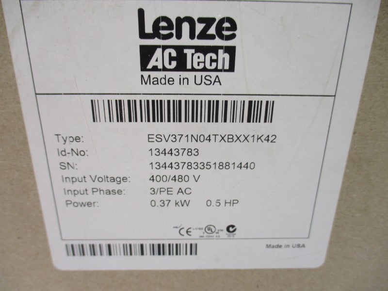 LENZE ESV371N04TXBXX1K42 13443783 400/480V NSFS