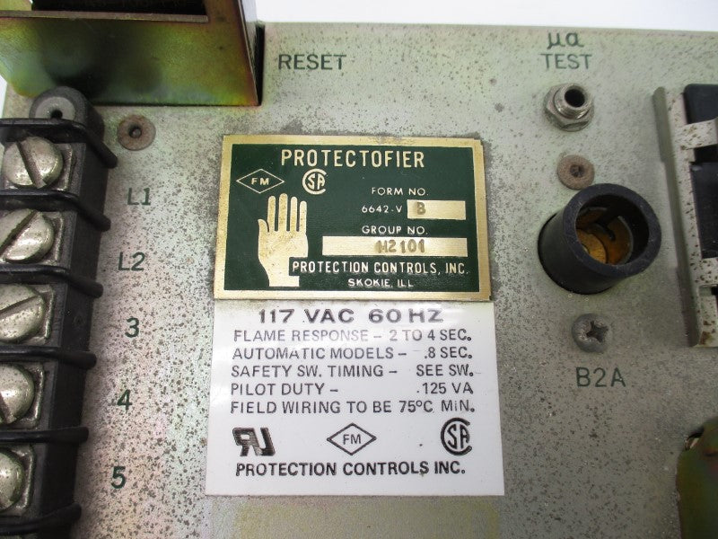 PROTECTION CONTROLS 6642-VB 117VAC 2-4S UNMP