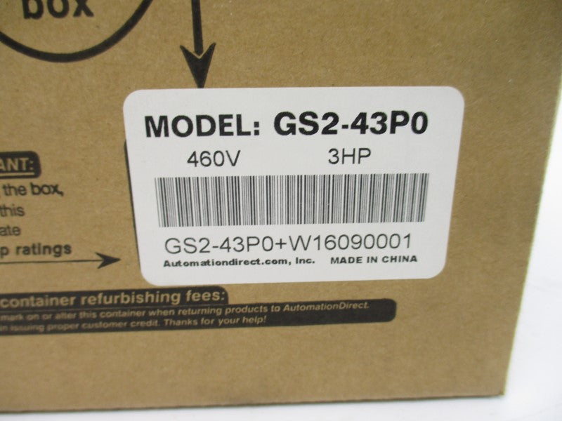 AUTOMATION DIRECT GS2-43P0 460V NSFS