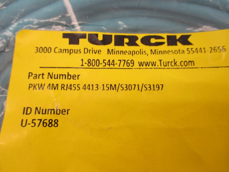 TURCK PKW4MRJ45S4413-15M/S3071/S3197 U-57688 NSMP