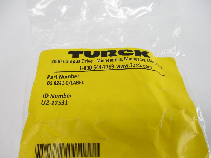 TURCK BS8241-0/LABEL U2-12531 NSMP