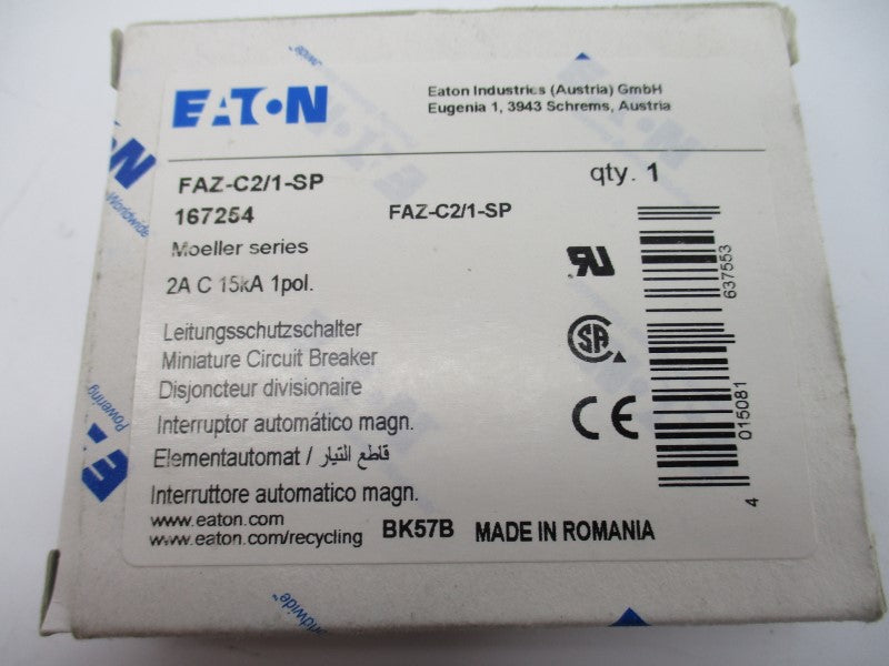EATON FAZ-C2/1-SP 240/415V 2A NSMP