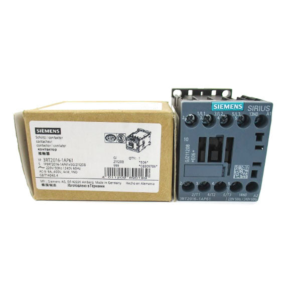 SIEMENS 3RT2016-1AP61 220/240V 20A NSMP