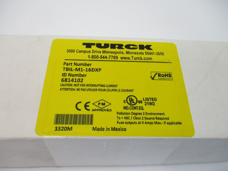 TURCK TBIL-M1-16DXP 6814102 20.4-28.8VDC NSMP