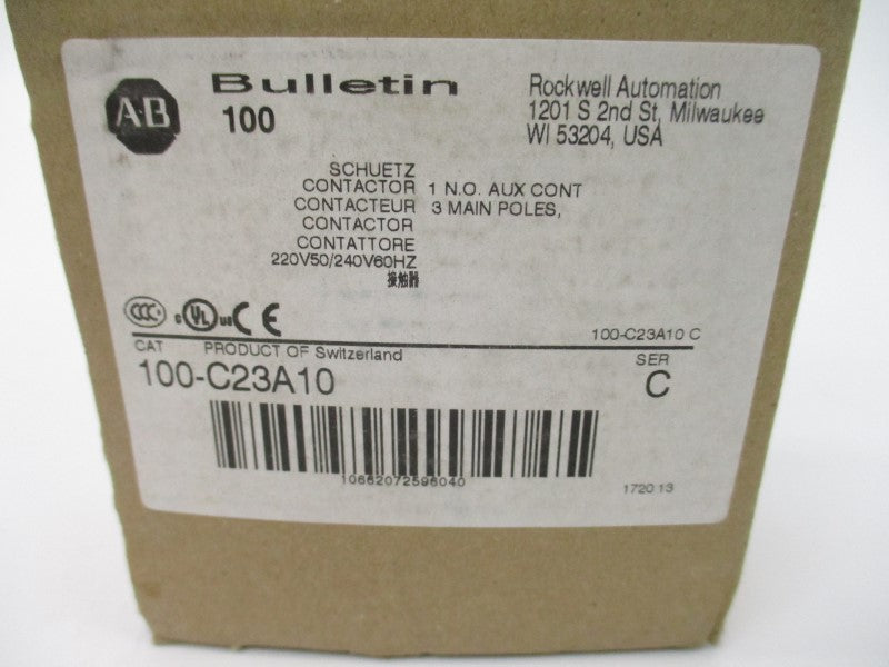 ALLEN BRADLEY 100-C23A10 SER. C 220/240V 32A (BR/WH) NSMP