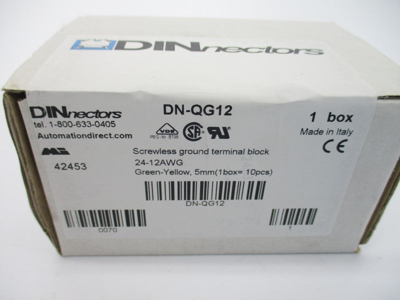 DINNECTORS DN-QG12 (PKG OF 10) NSFS