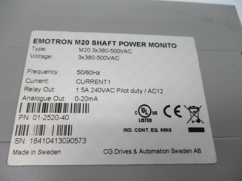 EMOTRON 01-2520-40 380-500VAC 1.5A NSNP