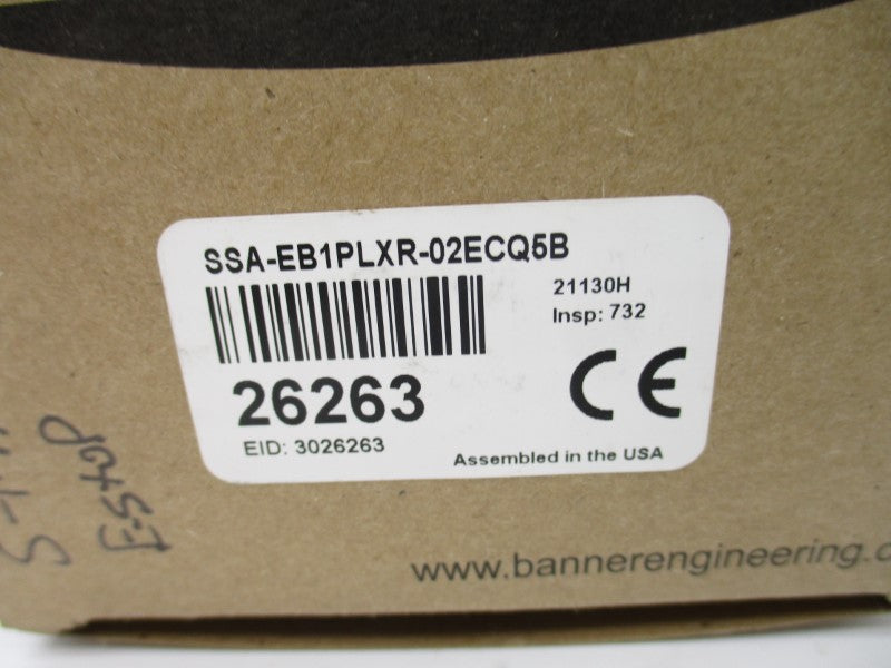 BANNER ENGINEERING SSA-EB1PLXR-02ECQ5B 26263 12-30VDC NSMP