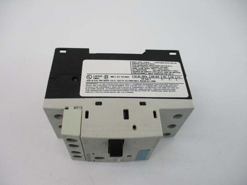 SIEMENS 3RV1011-0BA15 600V 0.2-0.14A NSMP
