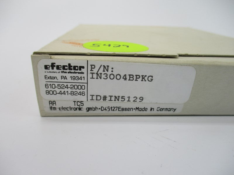 IFM EFECTOR IN5129 IN-3004-BPKG 10-55VDC NSMP