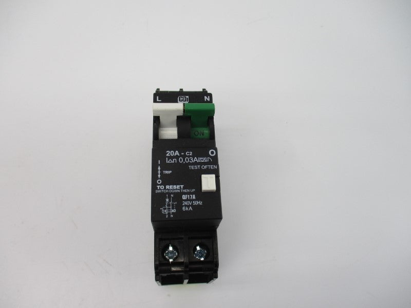 CBI ELECTRIC QF17A20LW 240VAC 20A NSMP