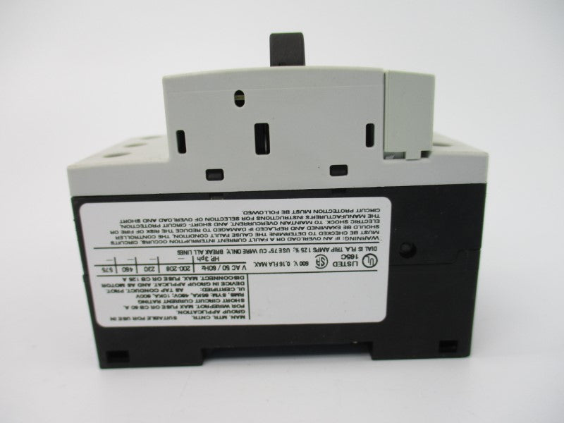 SIEMENS 3RV1011-0AA15 600V 0.11-0.16A NSMP
