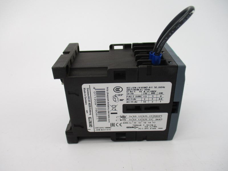 SIEMENS 3RT2015-1BB42 24VDC 20A UNMP