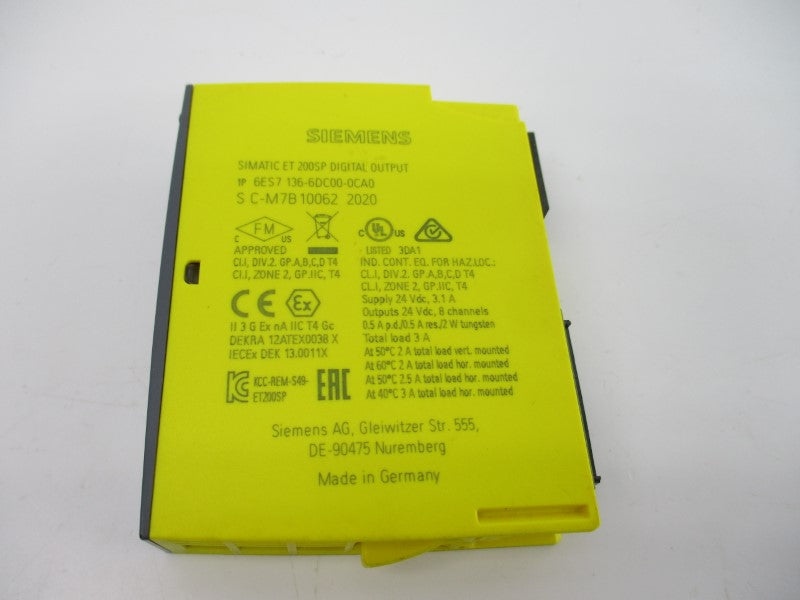 SIEMENS 6ES7136-6DC00-0CA0 24VDC 10A NSNP