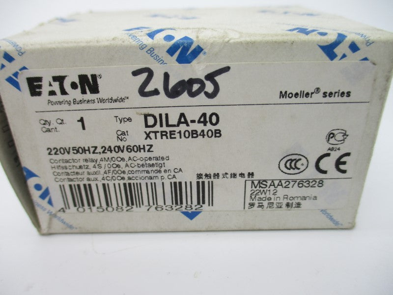 EATON XTRE10B40B DILA-40 220/240V 16A NSMP