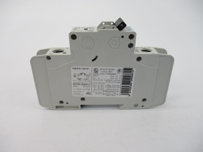 EATON FAZ-B10/1-NA-SP 277VAC 10A NSMP
