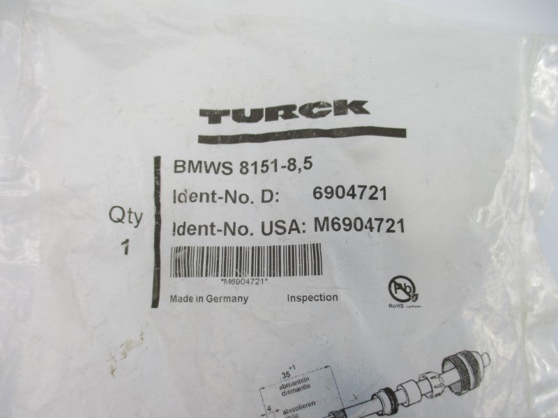 TURCK BMWS8151-8,5 M6904721 NSMP