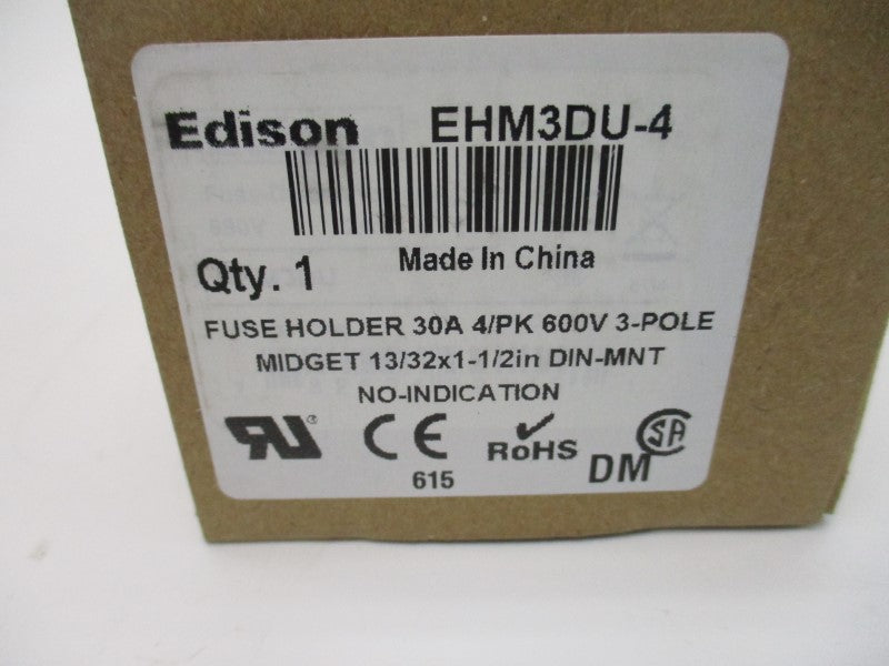 EDISON EHM3DU-4 600V 30A (PKG OF 4) NSMP