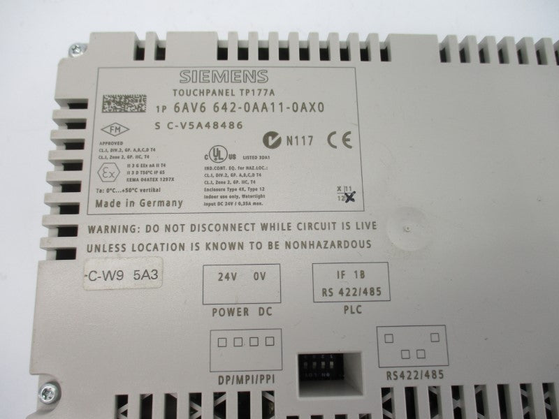SIEMENS 6AV6642-0AA11-0AX0 24VDC NSNP