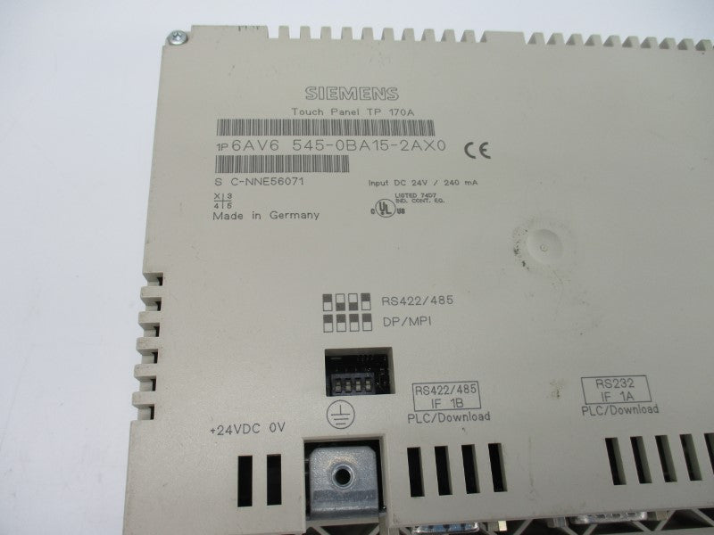 SIEMENS 6AV6545-0BA15-2AX0 24VDC NSNP