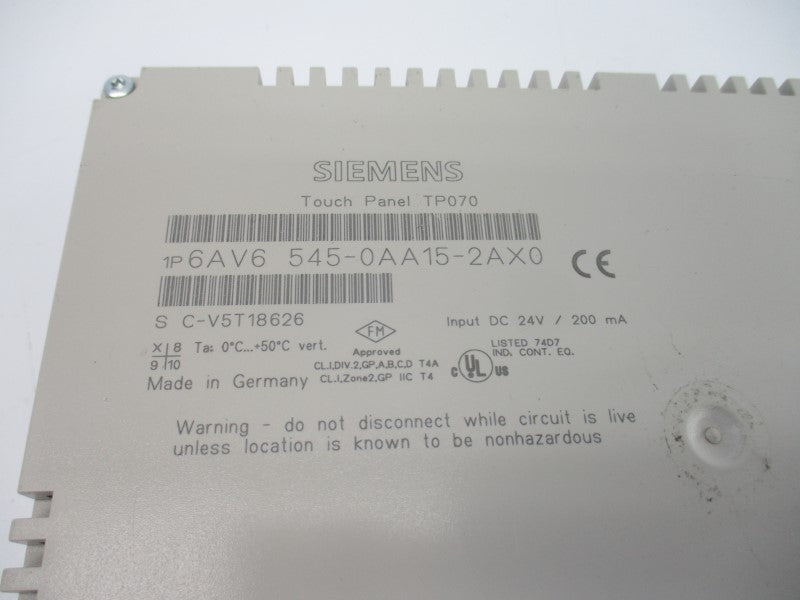 SIEMENS 6AV6545-0AA15-2AX0 24VDC NSNP