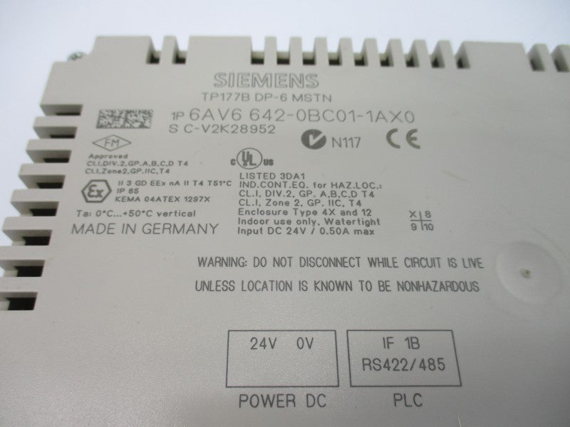 SIEMENS 6AV6642-0BC01-1AX0 24VDC NSNP