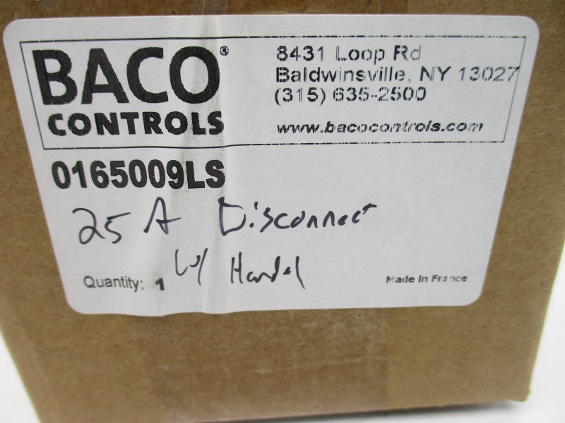 BACO CONTROLS 0165009LS NSMP