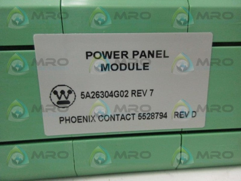 PHOENIX CONTACT 5A26304G02 REV.7 POWER PANEL MODULE *NEW IN BOX*
