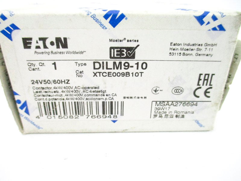 EATON XTCE009B10T DILM9-10 24V 22A NSMP