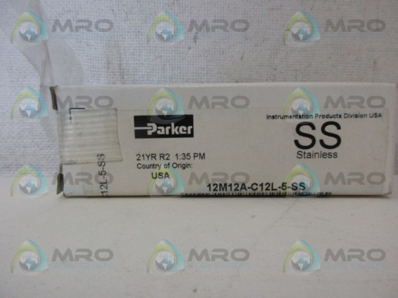 PARKER 12M12A-C12L-5-SS STAINLESS STEEL CHECK VALVE *NEW IN BOX*