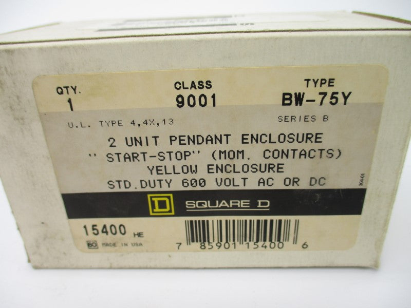 SQUARE D 9001BW-75Y SER. B  600VAC NSMP