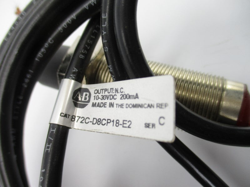 ALLEN BRADLEY 872C-D8CP18-E2 SER. C  10-30VDC NSNP
