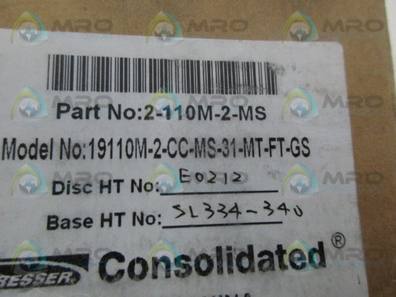 DRESSER 19110M-2-CC-MS-31-MT-FT-GS VALVE *NEW IN BOX*