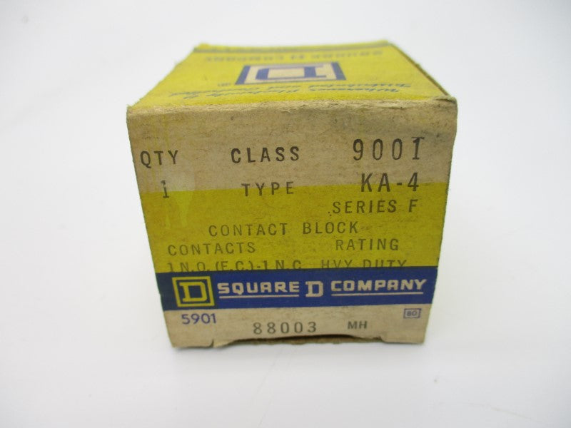 SQUARE D 9001KA-4 SER. F 120-600V 6A NSMP