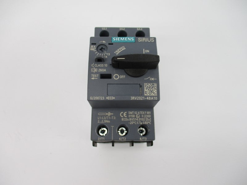 SIEMENS 3RV2021-4BA10 690V 13-20A NSMP
