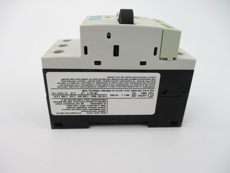 SIEMENS 3RV1011-1BA15 600V 1.4-2A NSMP