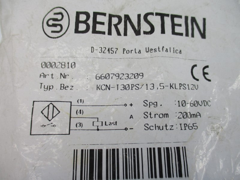 BERNSTEIN KCN-T30PS/13,5-KLPS12V 6607923209 10-60VDC NSMP