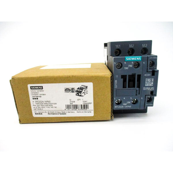 SIEMENS 3RT2026-1AP60 220/240V 35A NSMP
