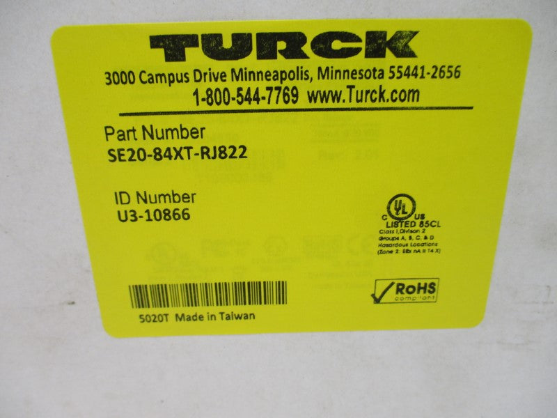 TURCK SE20-84XT-RJ822 U3-10866 10-30VDC NSMP