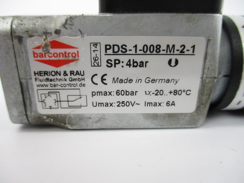 HERION & RAU PDS-1-008-M-2-1 250V 6A UNMP