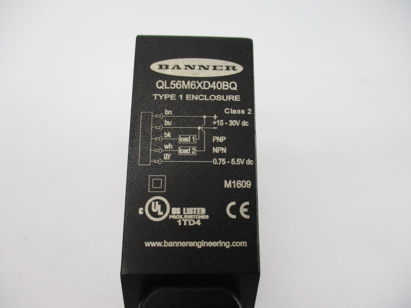 BANNER ENGINEERING QL56M6XD40BQ 15-30VDC NSNP