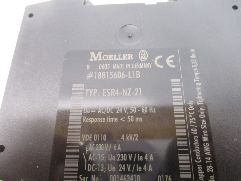 KLOCKNER MOELLER ESR4-NZ-21 24VAC/DC 6A NSMP