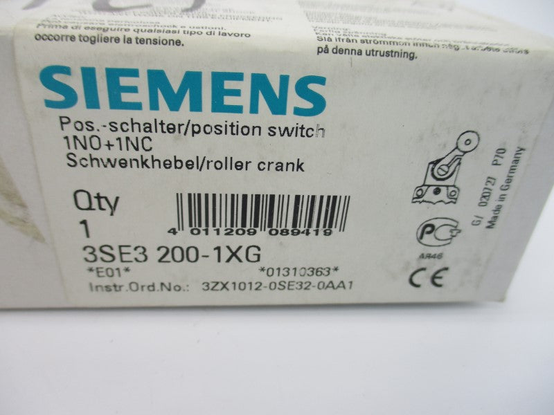 SIEMENS 3SE3200-1XG 500V 10A NSMP