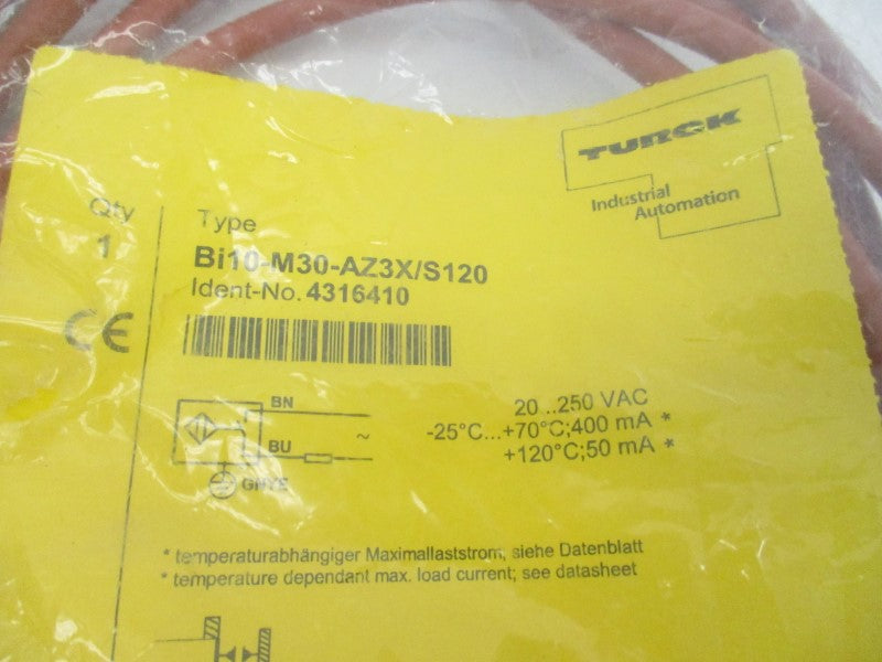 TURCK BI10-M30-AZ3X/S120 4316410 20-250VAC NSMP
