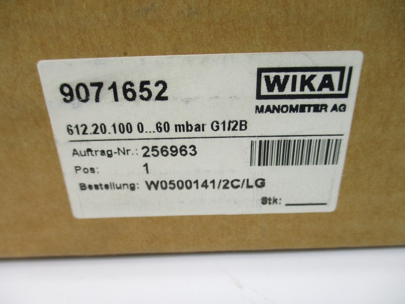 WIKA 9071652 612.20.100 0-60PSI NSMP
