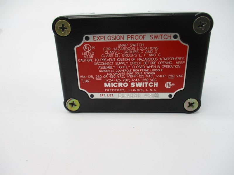 MIRCO SWITCH EX-AR30 480VAC 15A NSMP