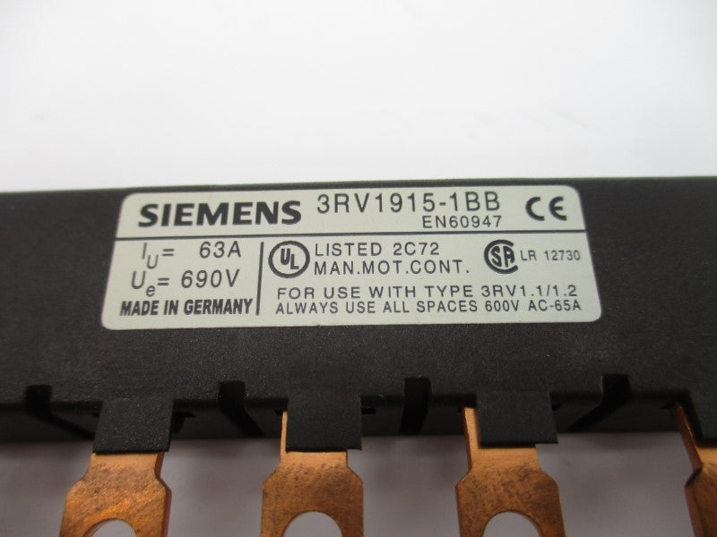 SIEMENS 3RV1915-1BB 690V 63A NSNP